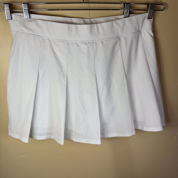 Abercrombie & Fitch Womens White Pleated Tennis Skirt Skort Lined Size XL Active - Picture 4 of 4